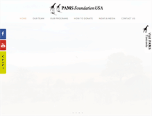 Tablet Screenshot of pamsfoundation.org